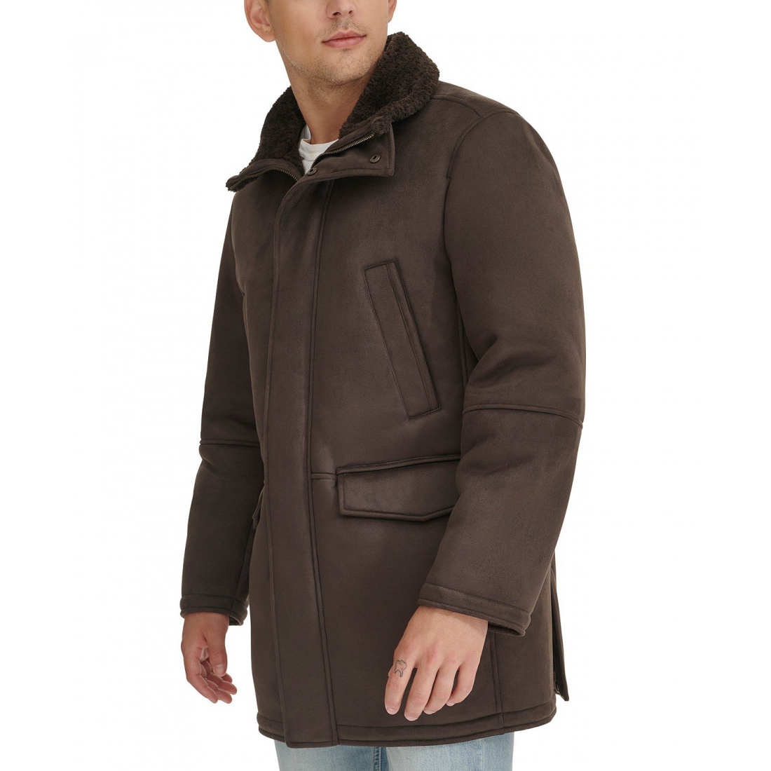 Teddy-Mantel für Herren