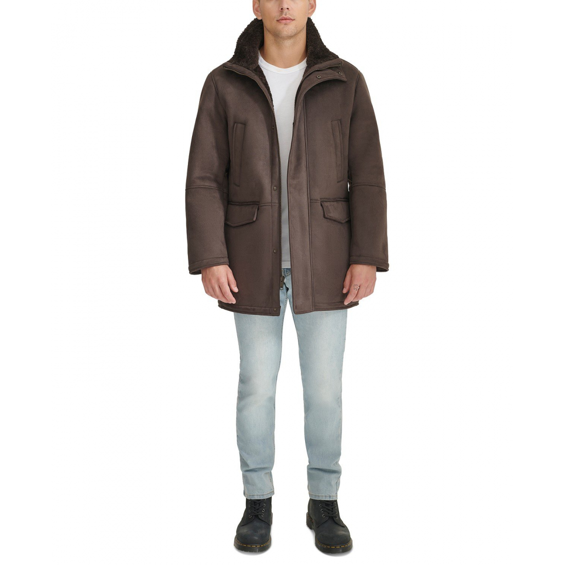 Teddy-Mantel für Herren