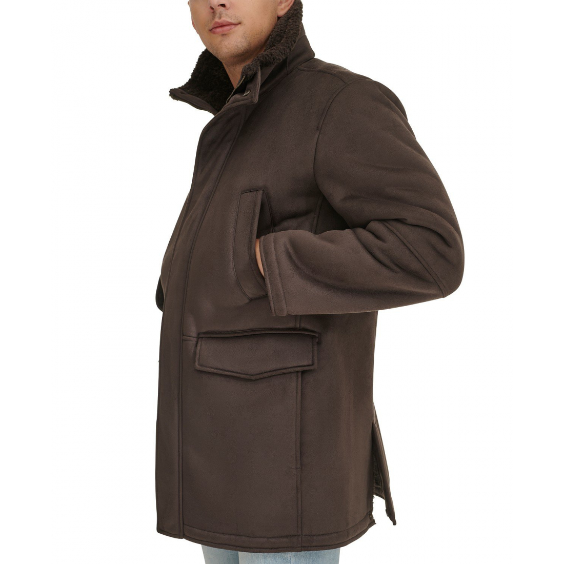 Teddy-Mantel für Herren
