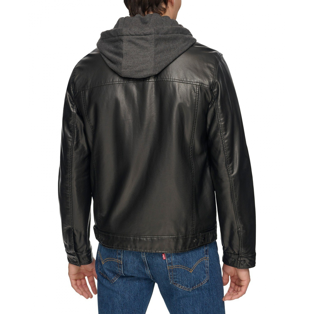 'Hood' Lederjacke für Herren