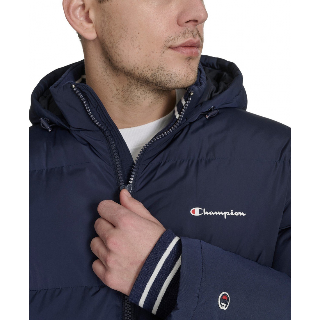 'Hooded' Pufferjacke für Herren