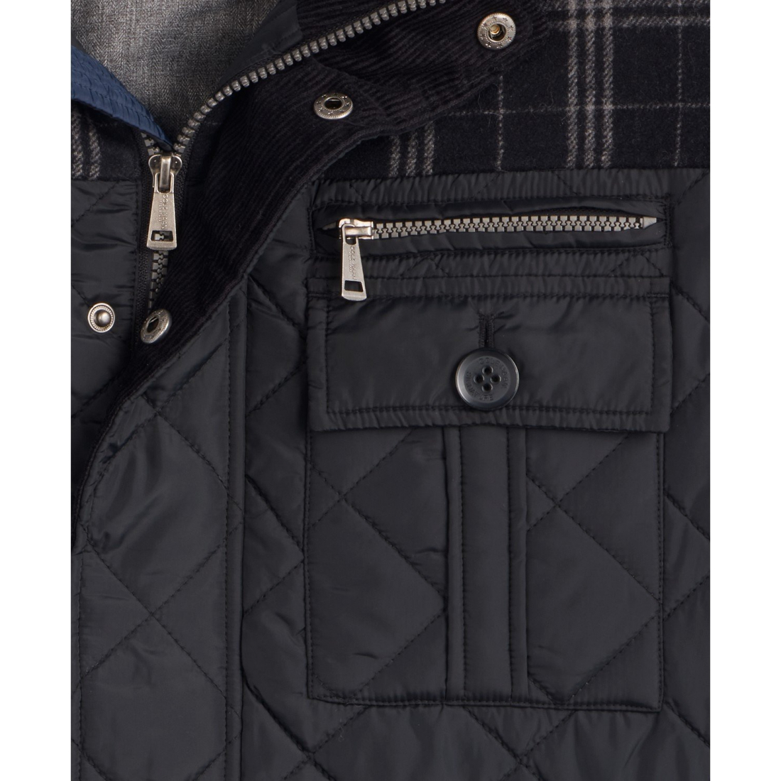 Veste matelassée 'Mixed Media' pour Hommes