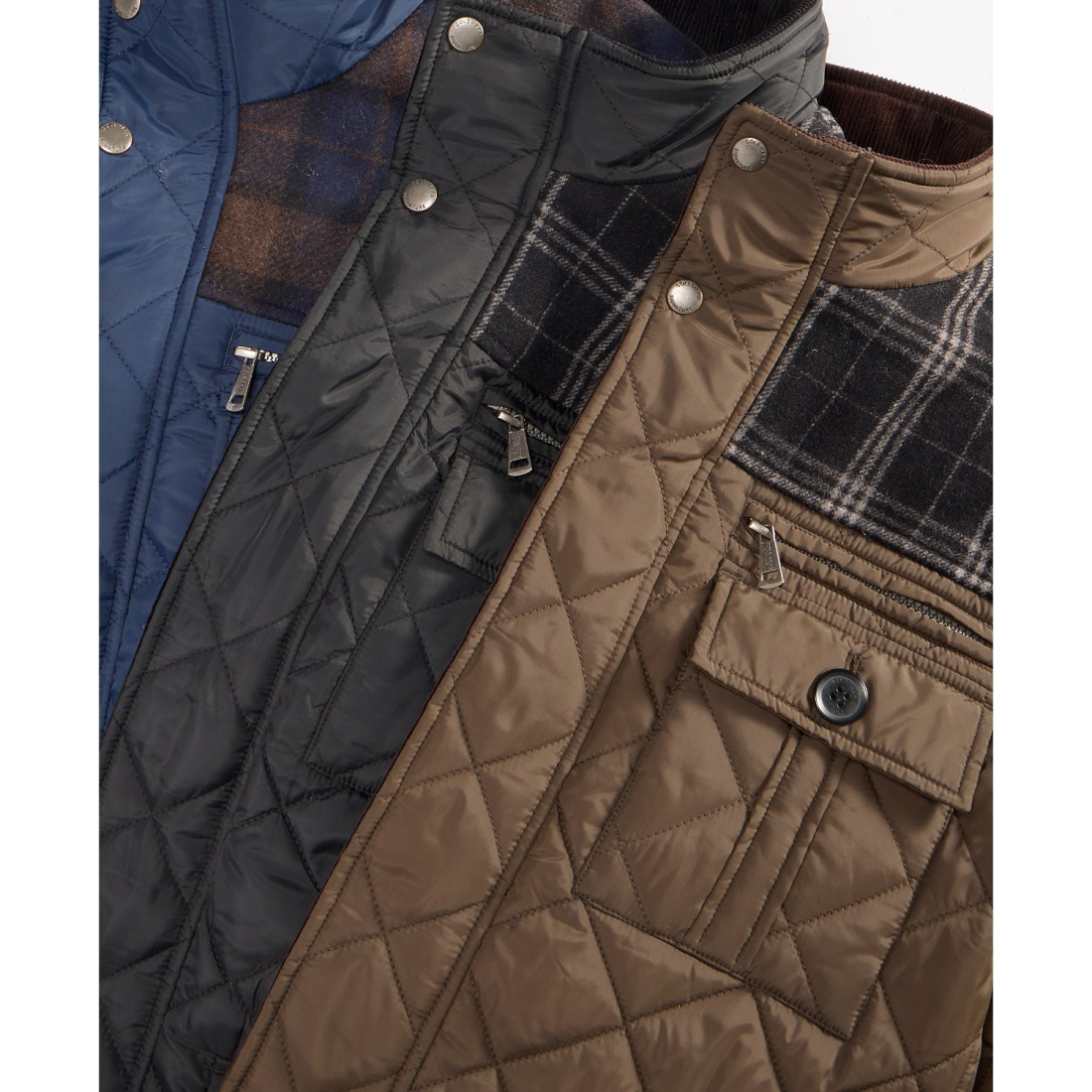 Veste matelassée 'Mixed Media' pour Hommes