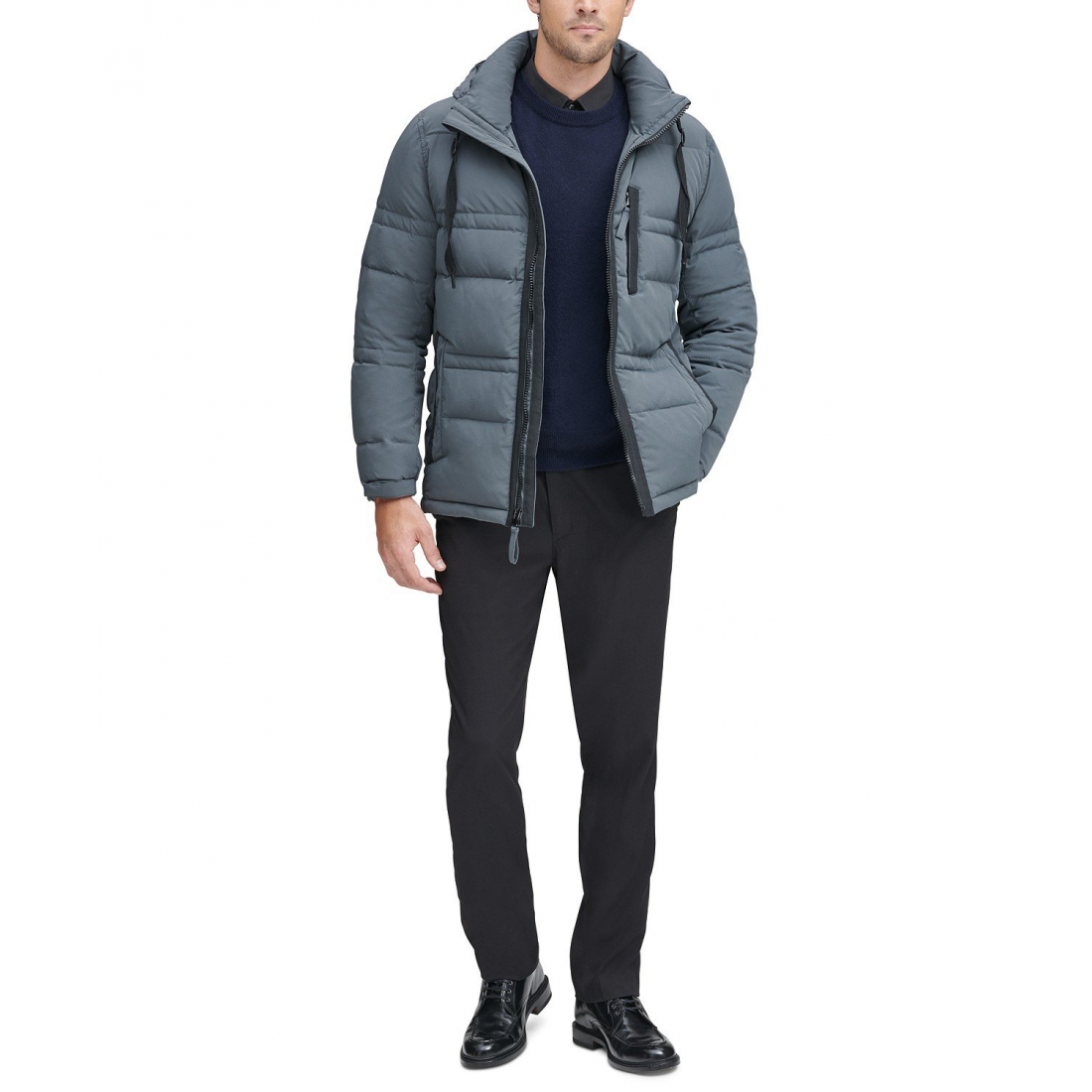 'Huxley Crinkle With Removable Hood' Daunenjacke für Herren
