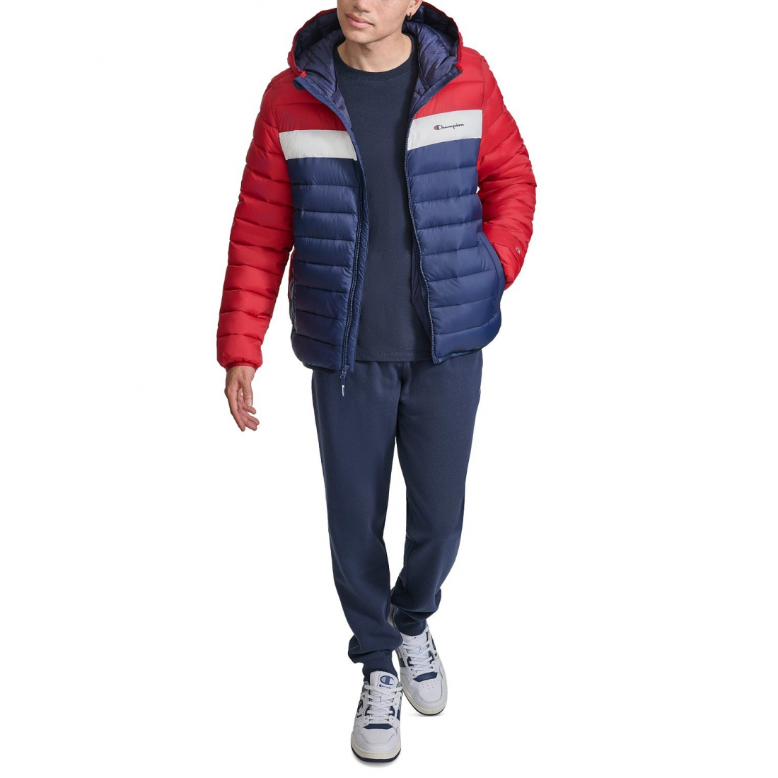 'Performance Hooded' Gesteppte Jacke für Herren