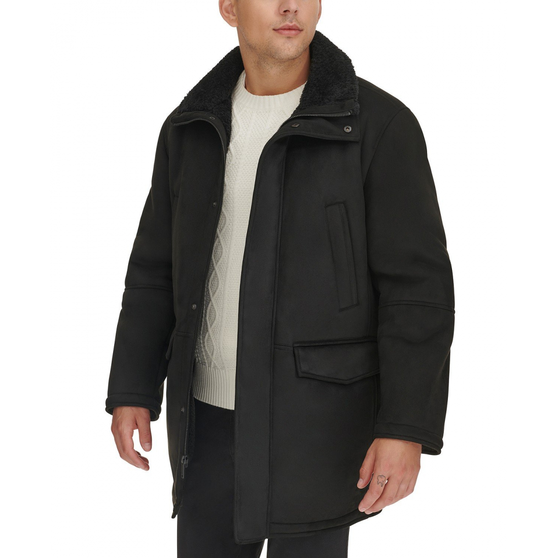 Teddy-Mantel für Herren