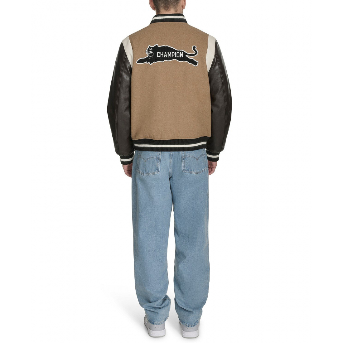 'Mixed-Media Varsity' Bomberjacke für Herren