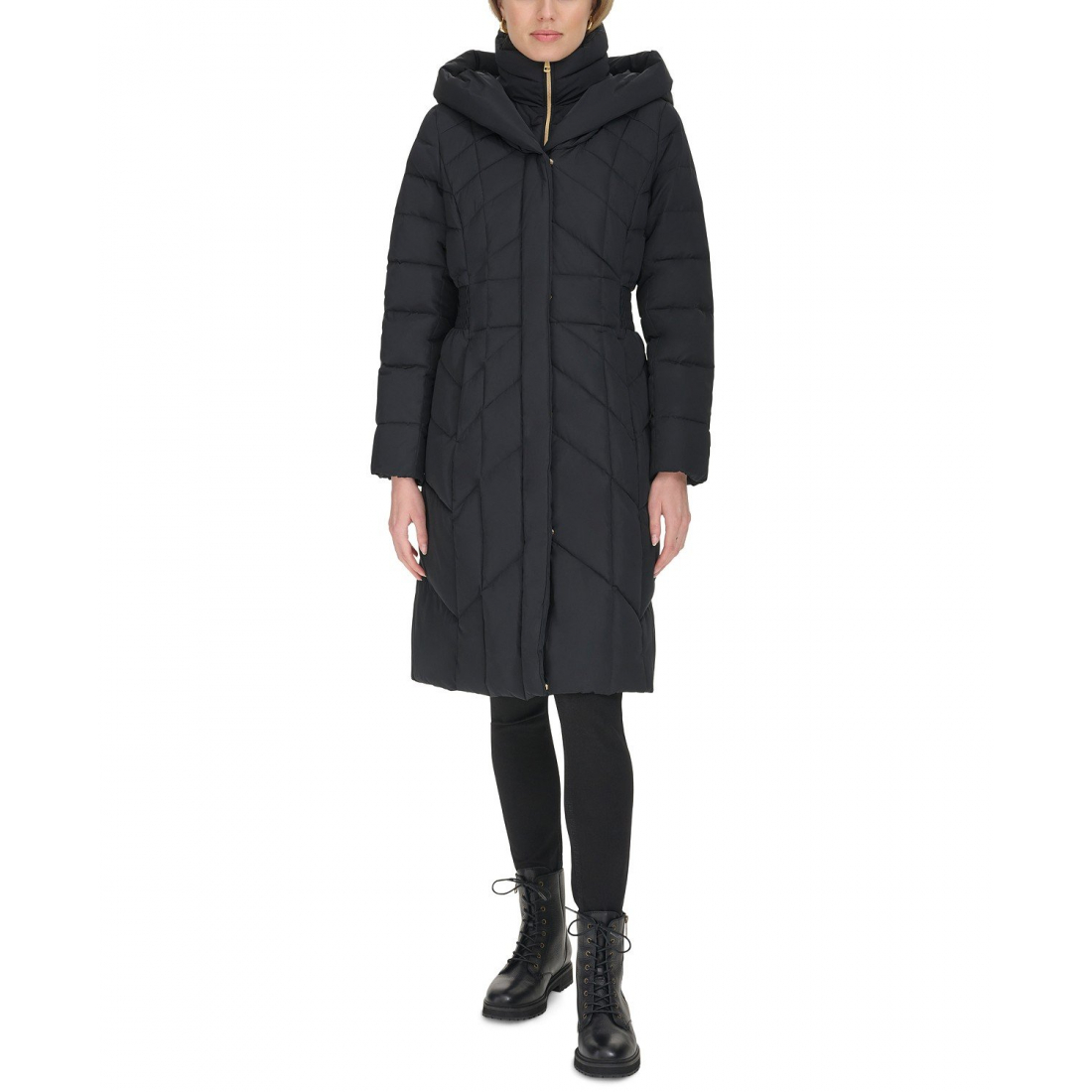 Manteau matelassé 'Bibbed Hooded' pour Femmes