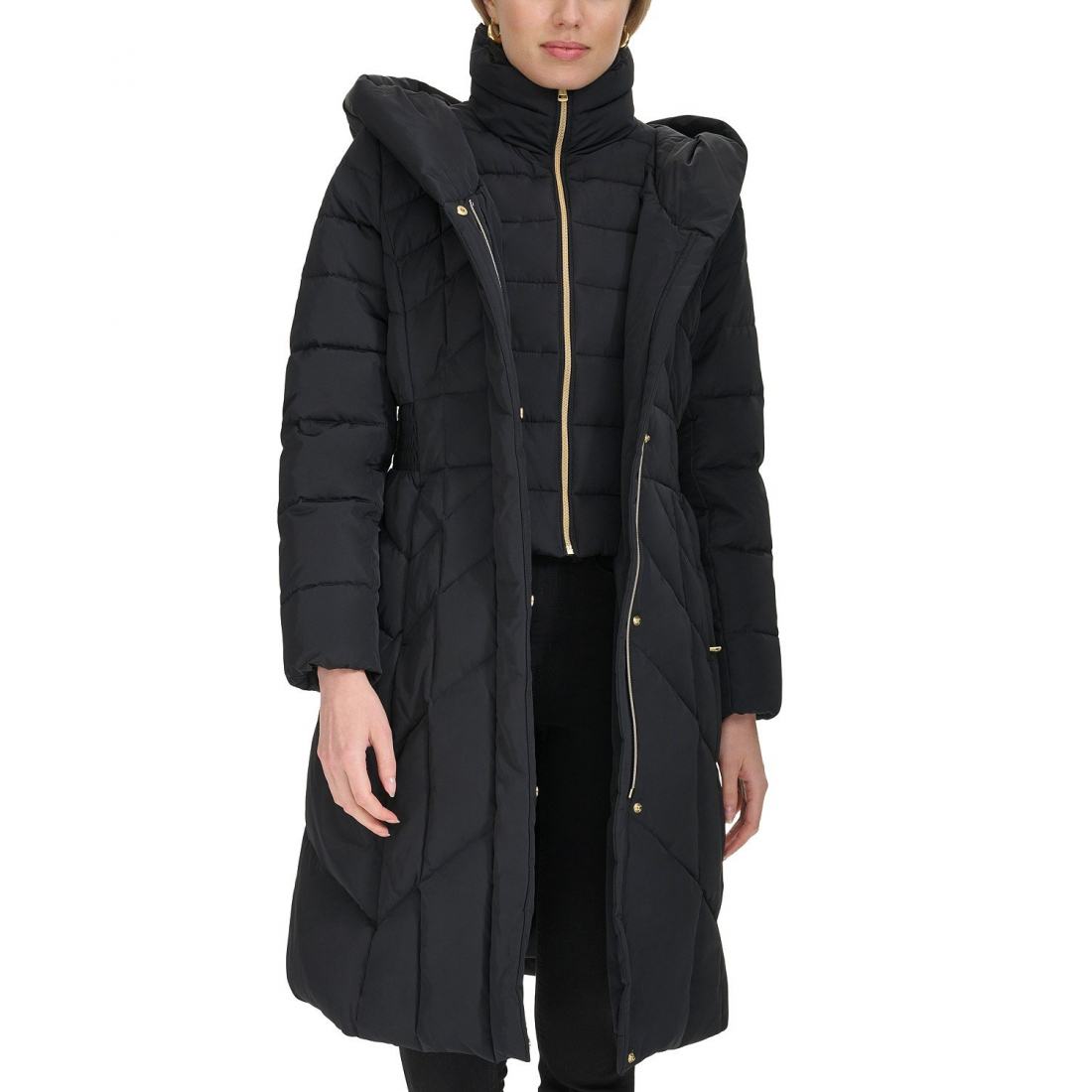 Manteau matelassé 'Bibbed Hooded' pour Femmes