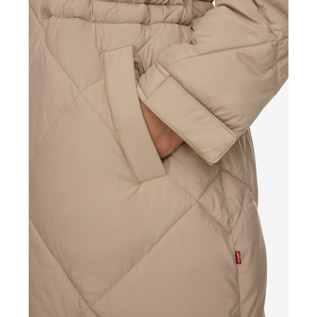 'Diamond Quilted Cinch Waist' Jacke für Damen