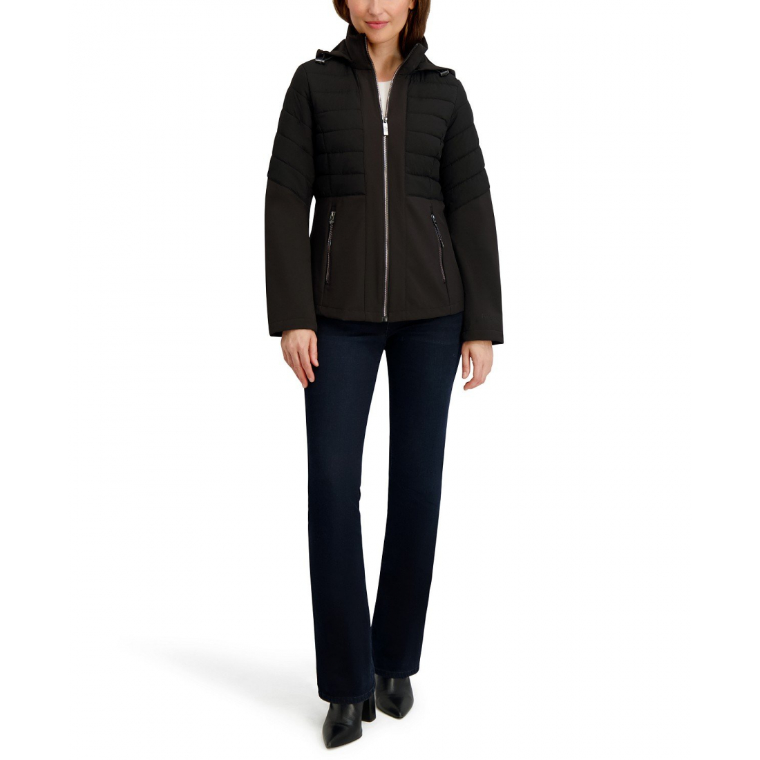 Manteau matelassé 'FleeceHooded Softshell' pour Femmes