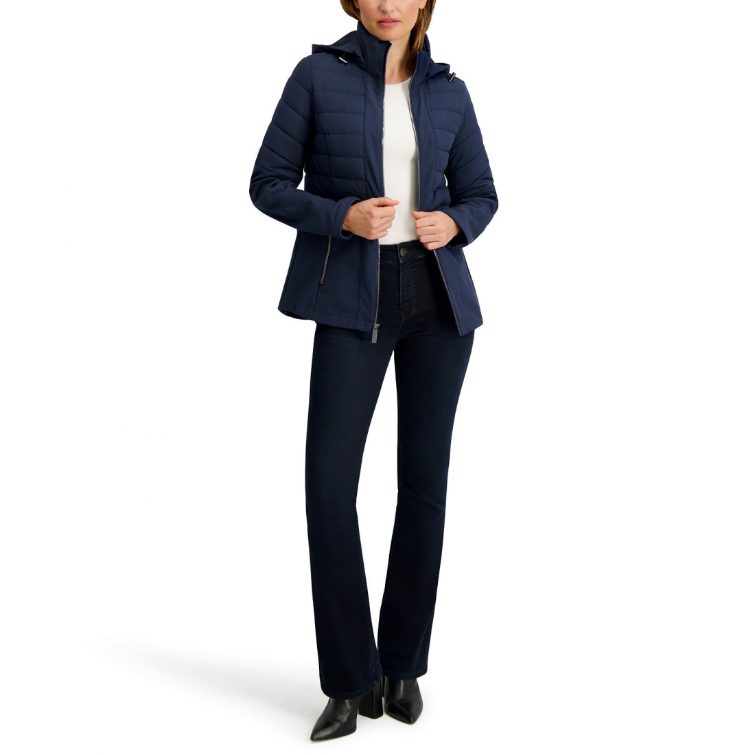 Manteau matelassé 'FleeceHooded Softshell' pour Femmes