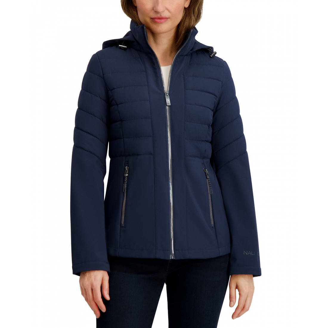 Manteau matelassé 'FleeceHooded Softshell' pour Femmes