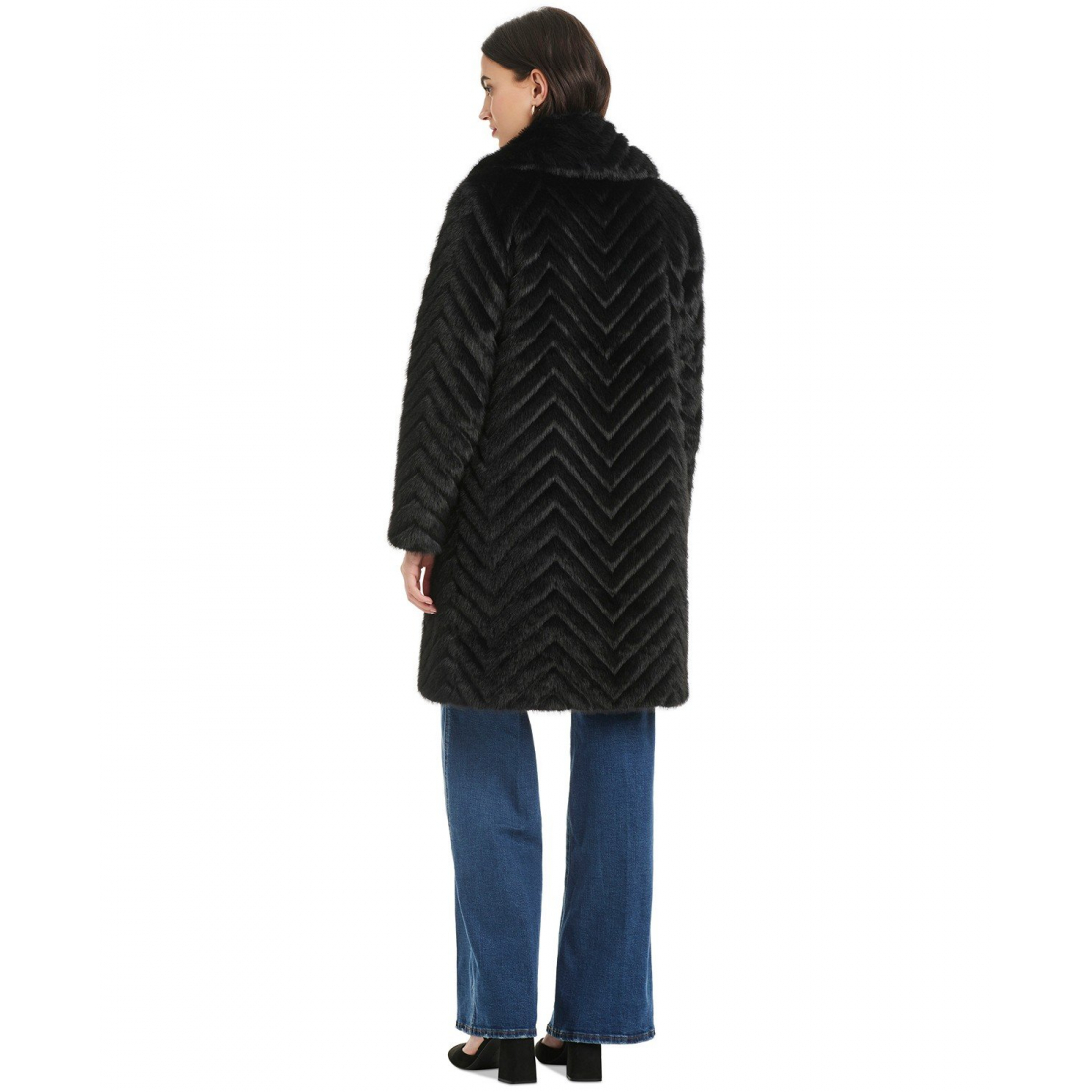 Manteau Teddy 'Chevron Textured' pour Femmes