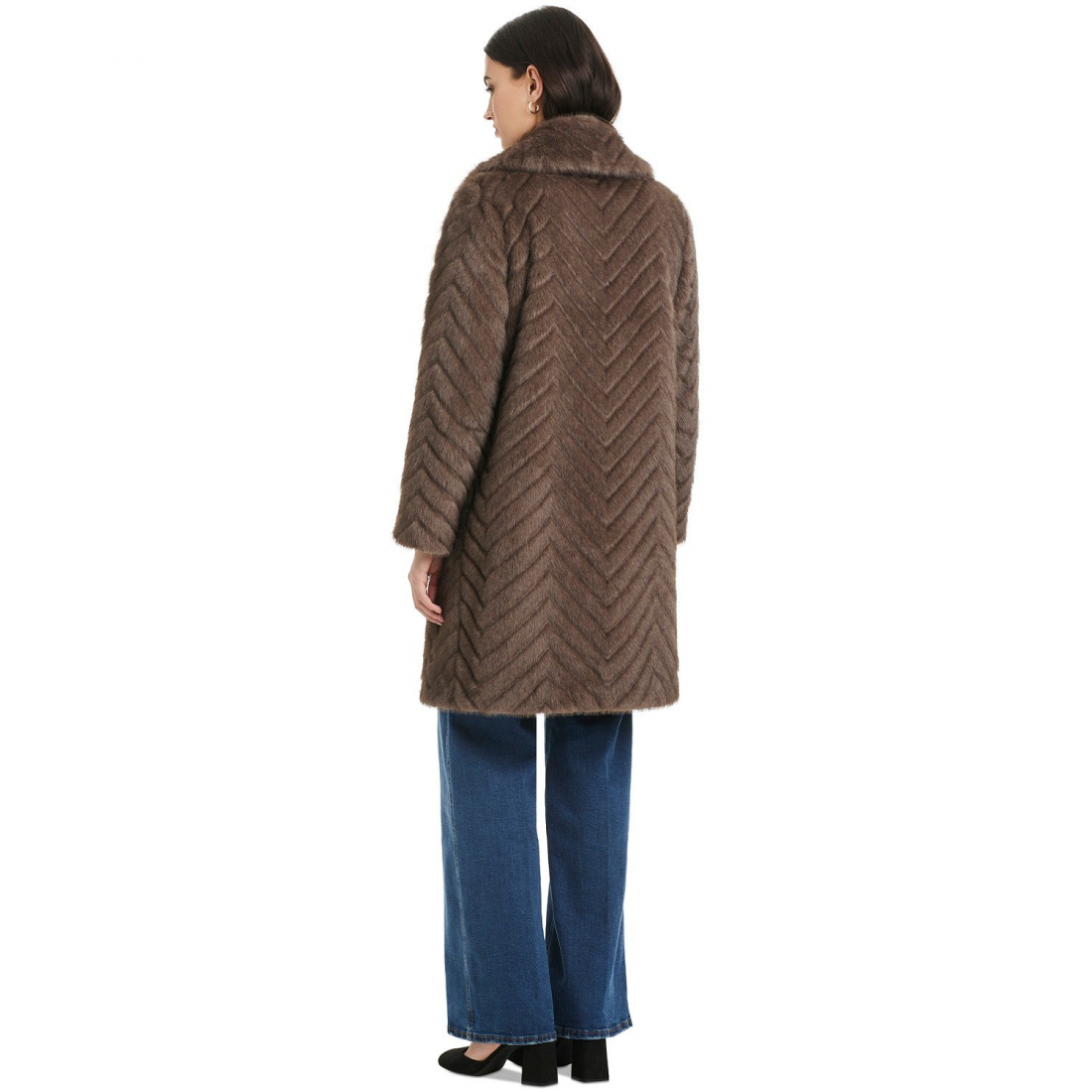 Manteau Teddy 'Chevron Textured' pour Femmes