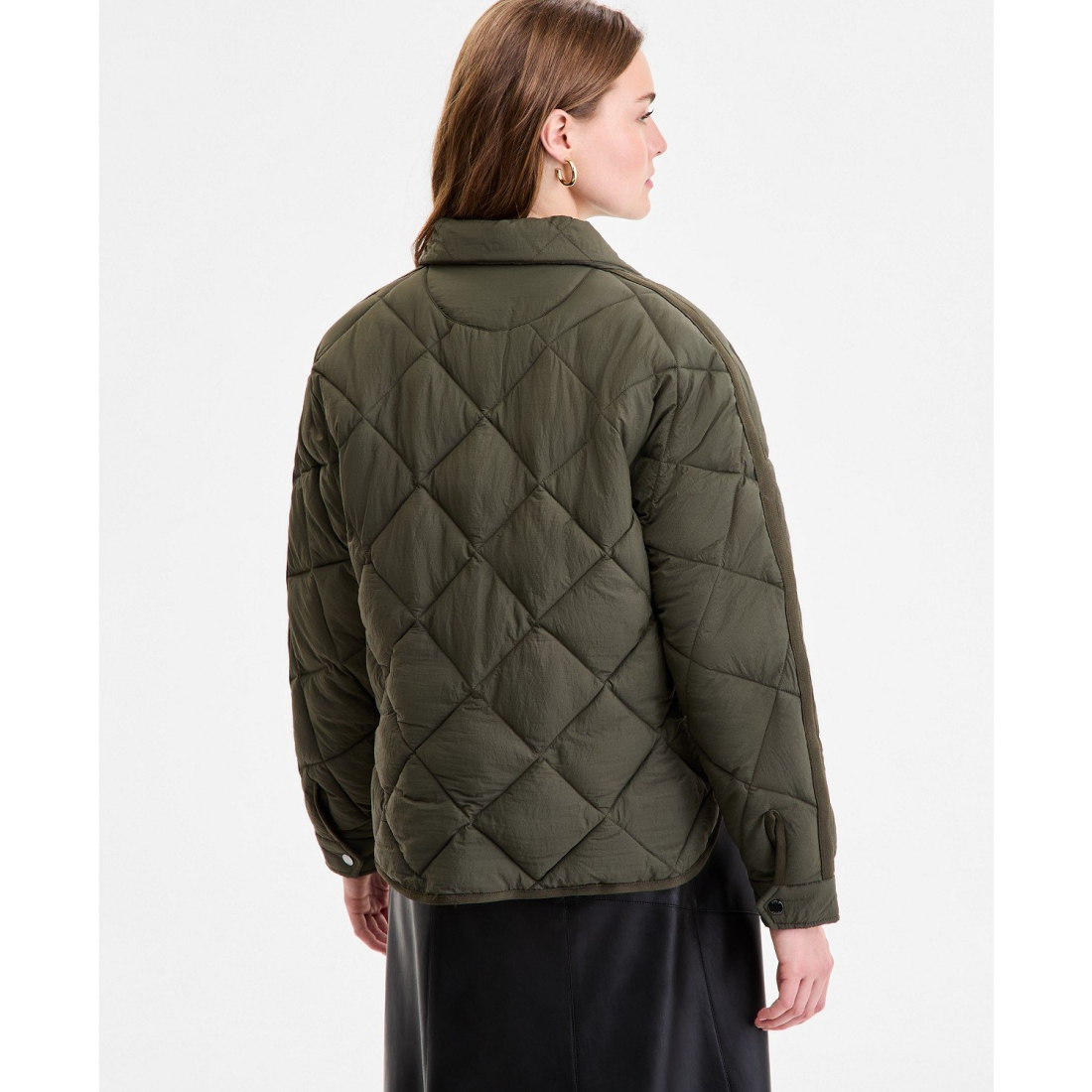 Women's 'Cropped Diamond' Quilted Jacket