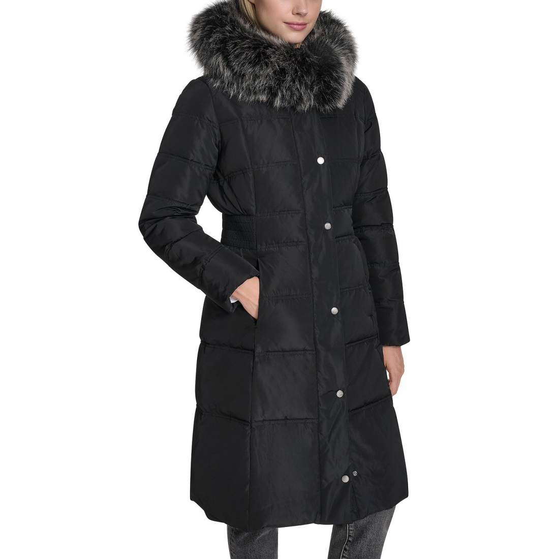 Manteau matelassé 'Trim Hood Zip-Front' pour Femmes