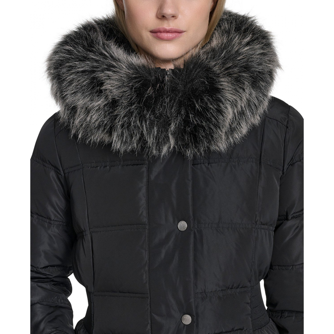 Manteau matelassé 'Trim Hood Zip-Front' pour Femmes