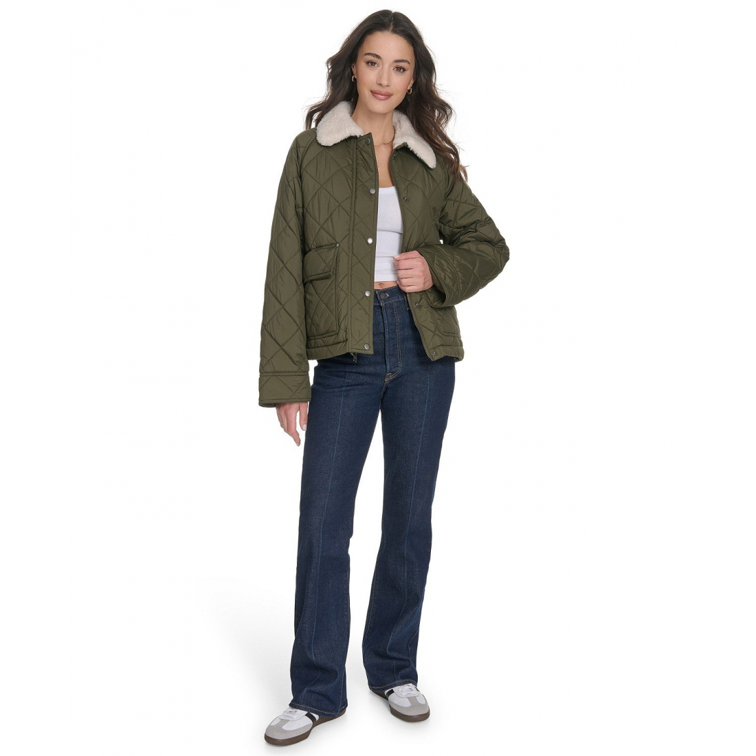 'Regular Diamond' Gesteppte Jacke für Damen