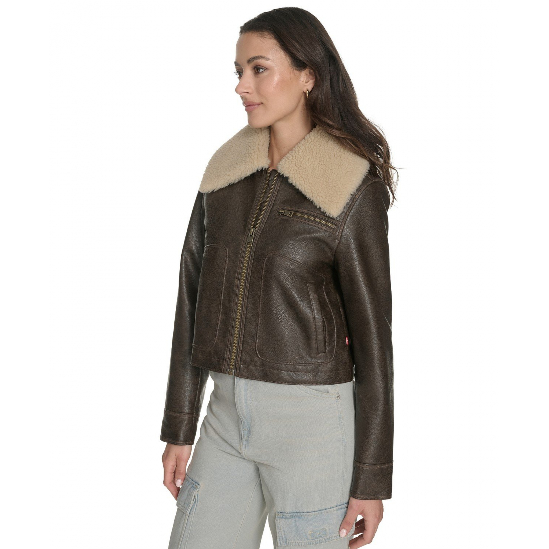 'Regular Faux' Lederjacke für Damen