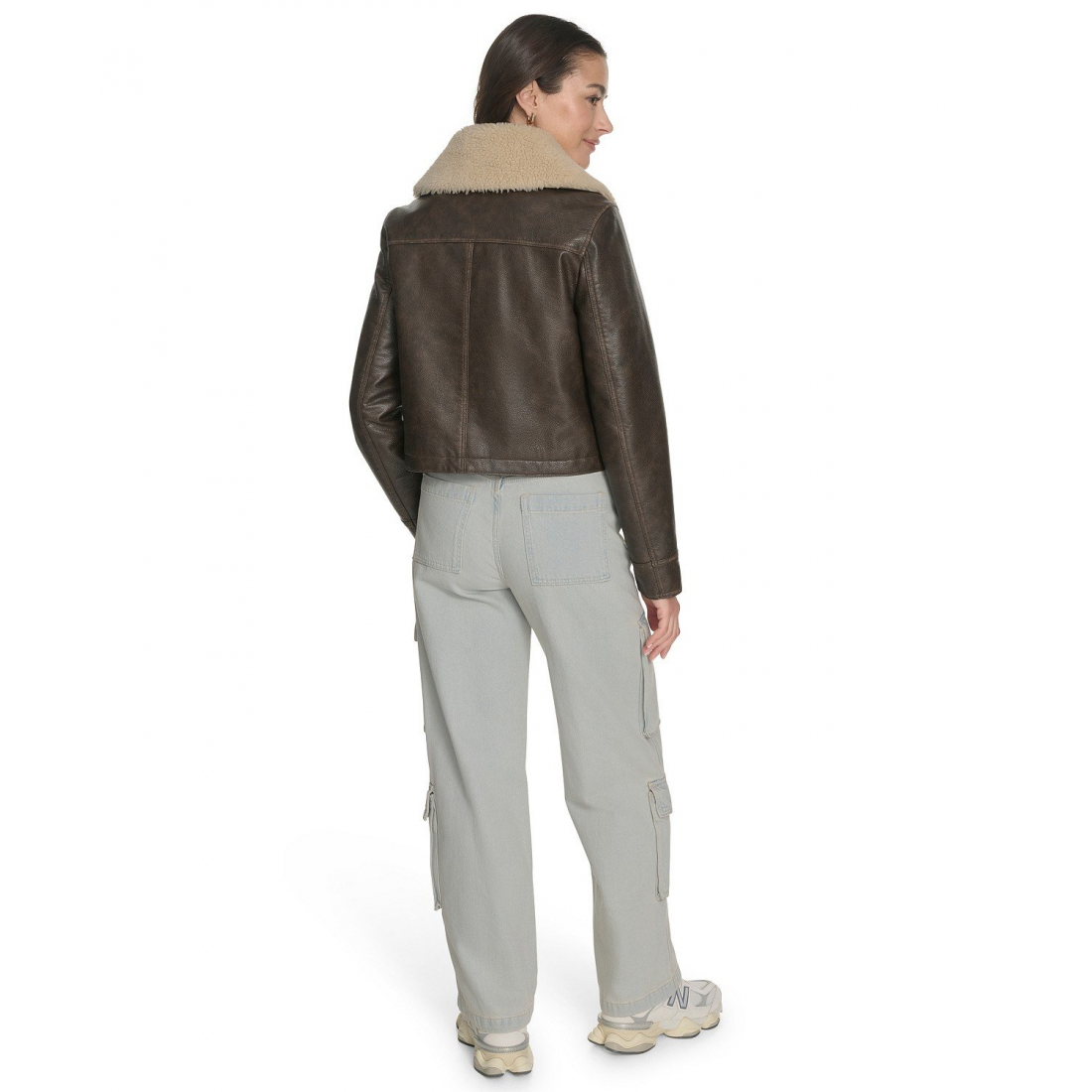 'Regular Faux' Lederjacke für Damen