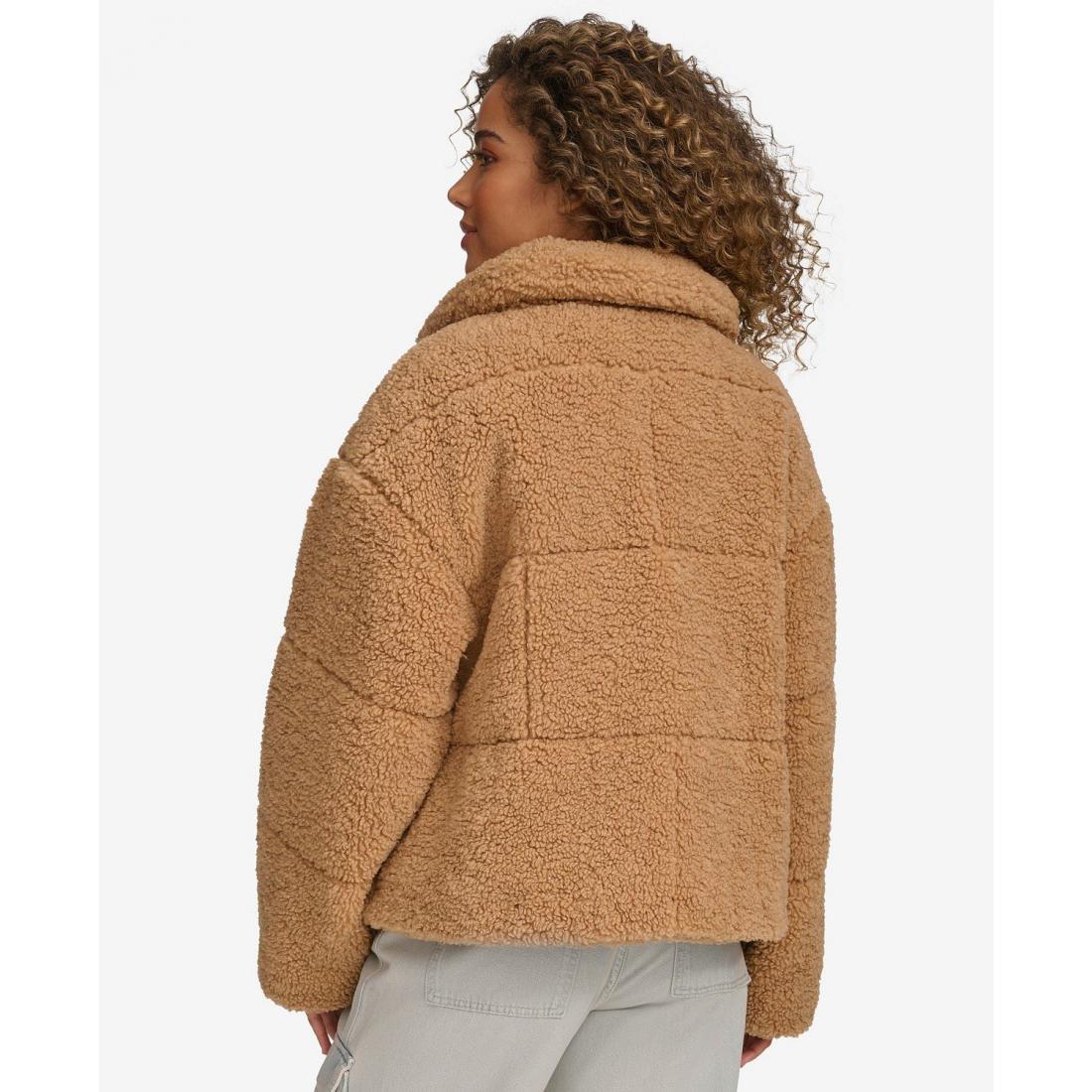 'Short Sherpa' Teddy-Mantel für Damen