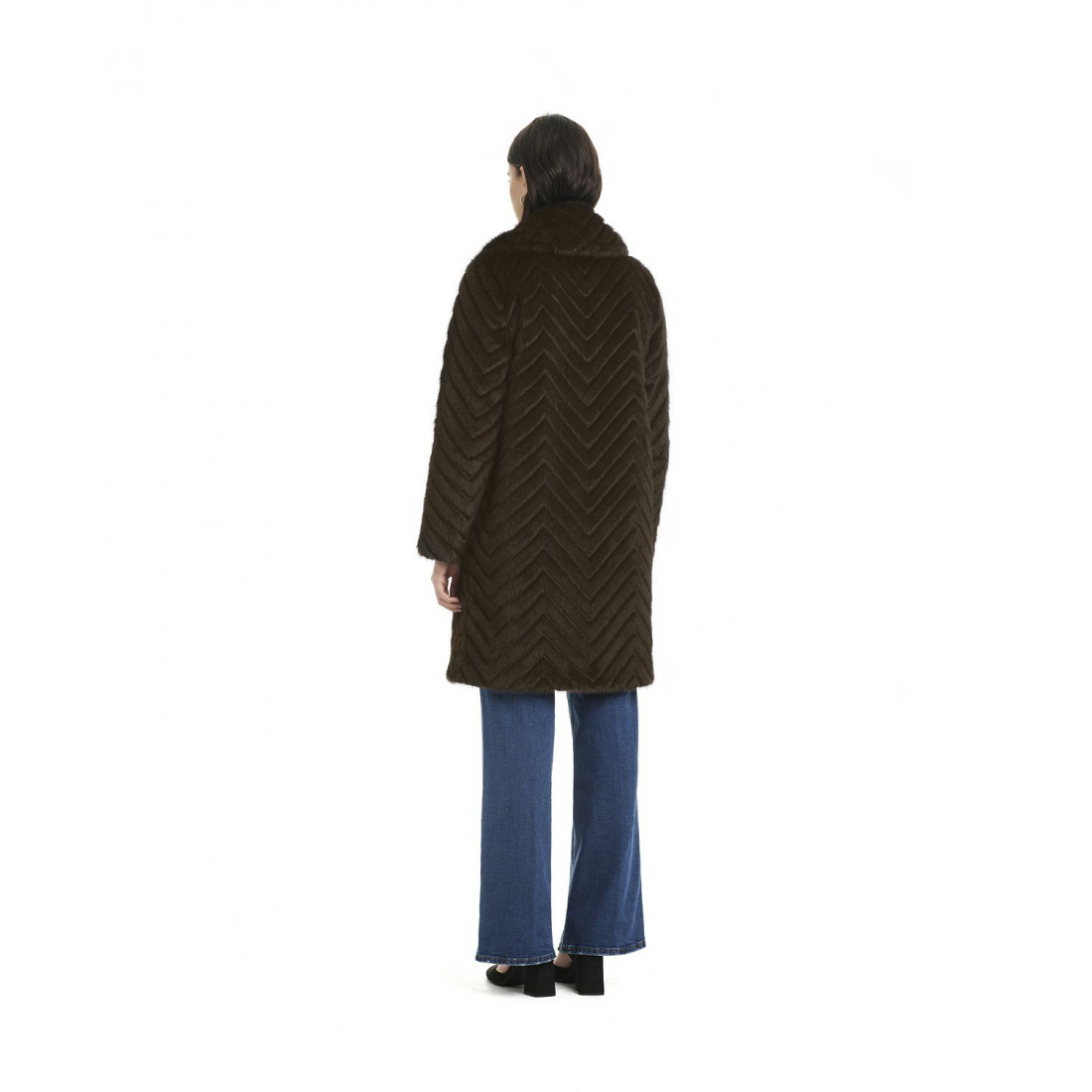 Manteau Teddy 'Chevron Textured' pour Femmes