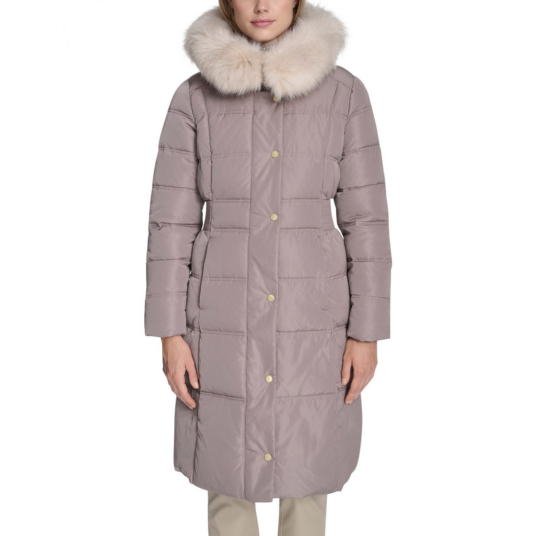 Manteau matelassé 'Trim Hood Zip-Front' pour Femmes