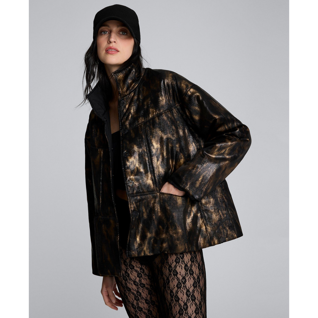 Veste matelassée 'Foiled Satin' pour Femmes