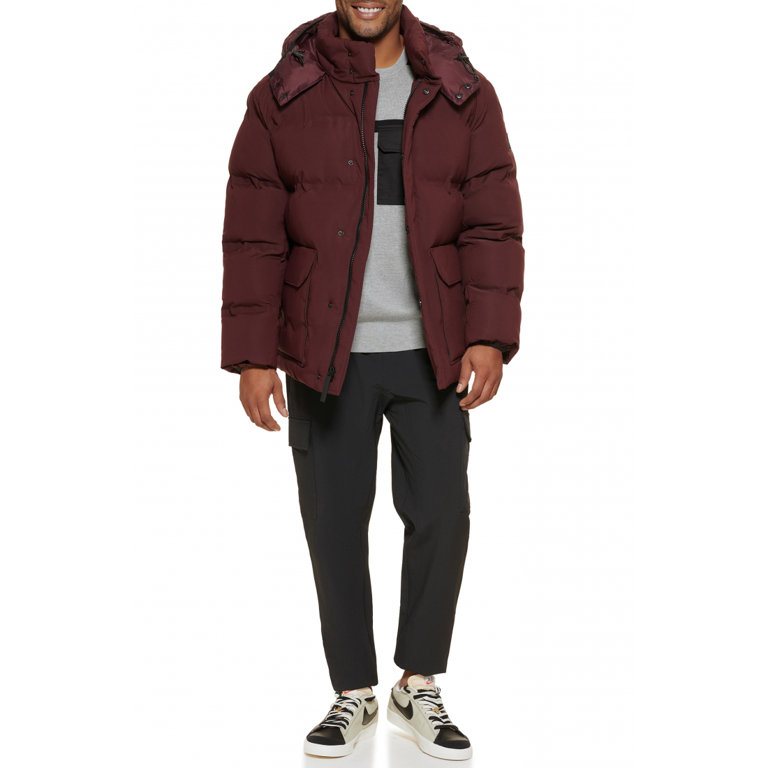 'Hooded' Pufferjacke für Herren