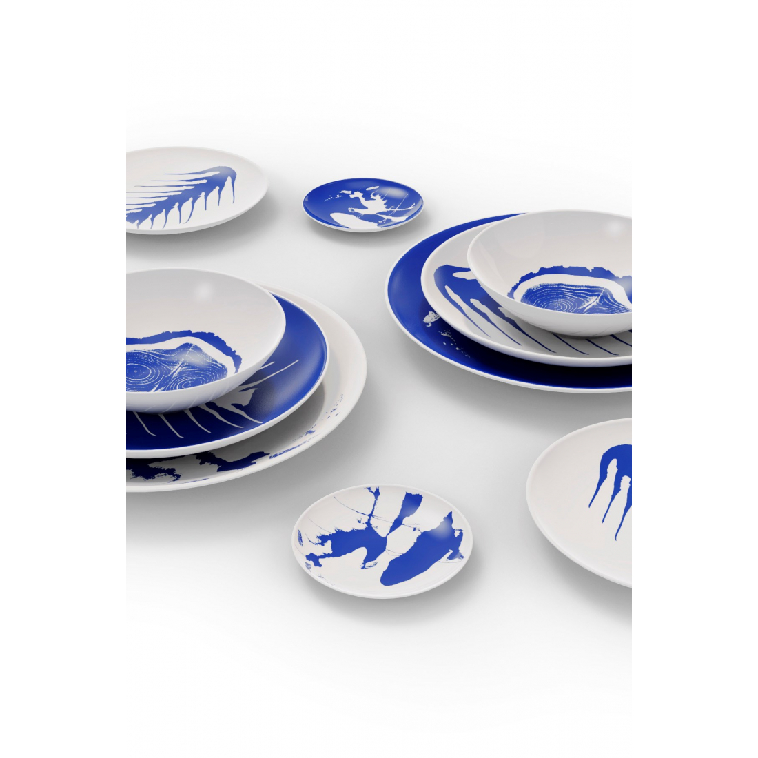 Ensemble d'assiettes 'Neige' - 33 cm - 2 Pièces