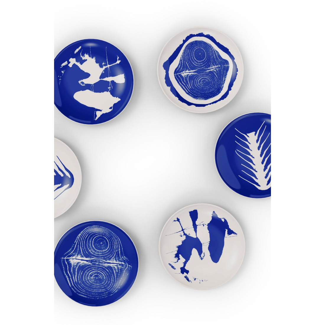 Service d'assiettes à dessert 'Tronc' - 20.5 cm - 2 Pièces