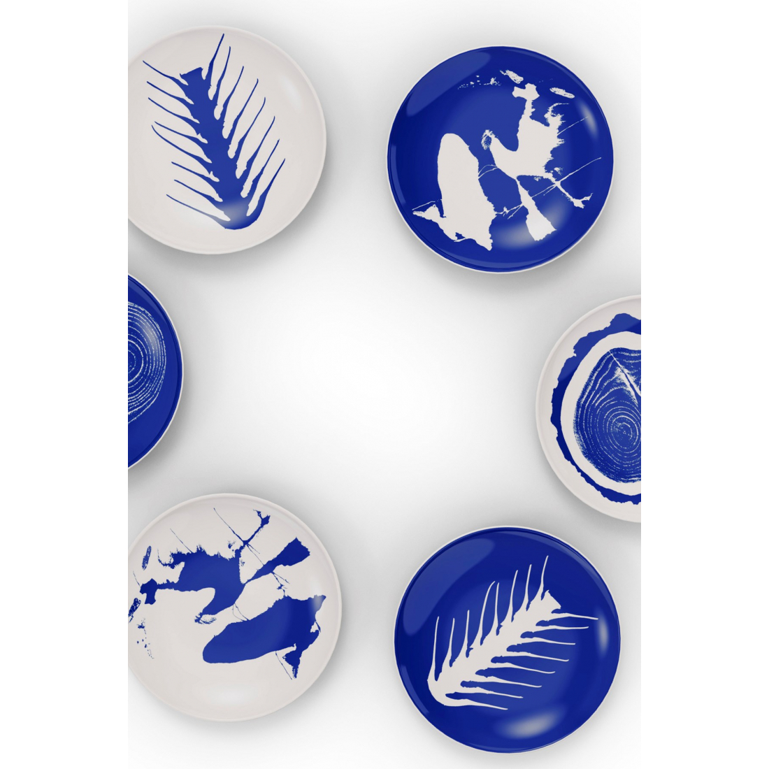 Service d'assiettes à dessert 'Neige' - 20.5 cm - 2 Pièces