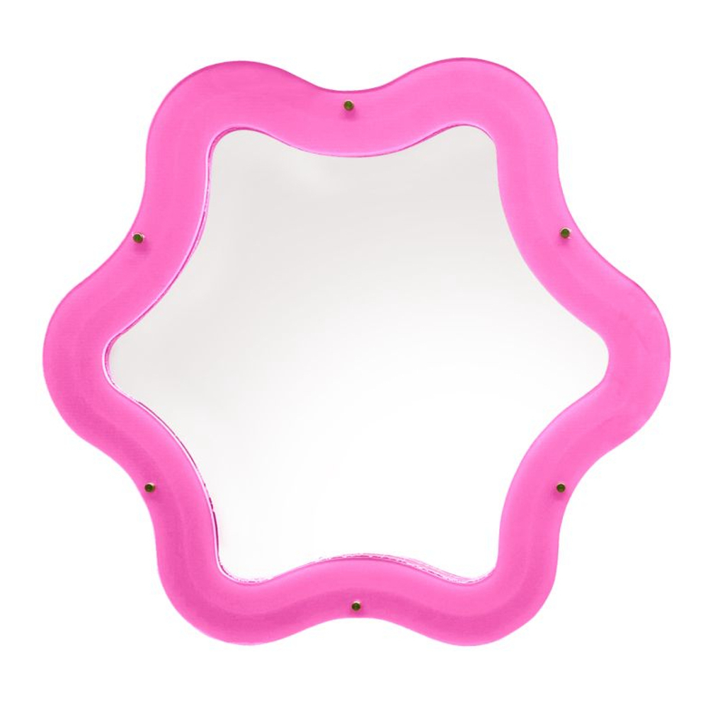 'Supercurve Tiny Flower' Mirror - 85.5 cm x 77.5 cm