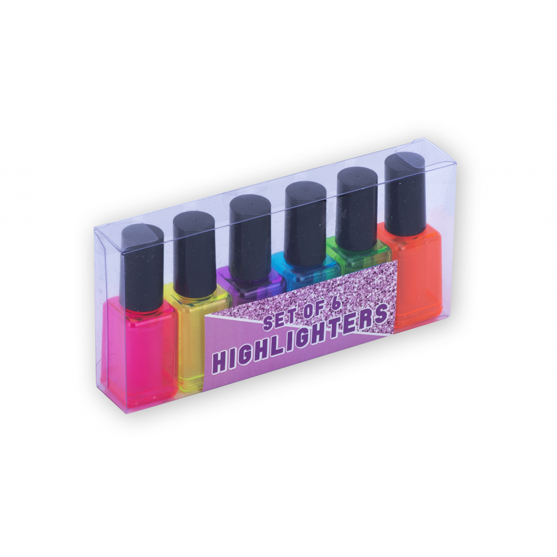 Set de vernis à ongles 'Highlighters' - 6 Unités