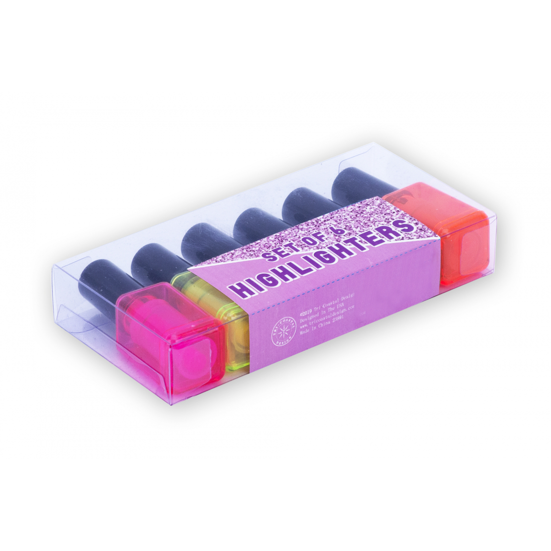 Set de vernis à ongles 'Highlighters' - 6 Unités