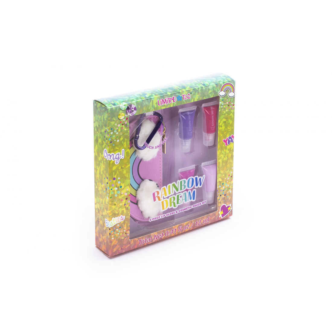  Lip Gloss, Make-up Pouch - 6 Units, 2 ml