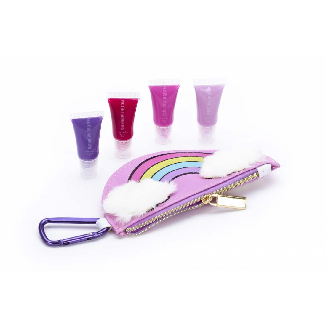  Lip Gloss, Make-up Pouch - 6 Units, 2 ml