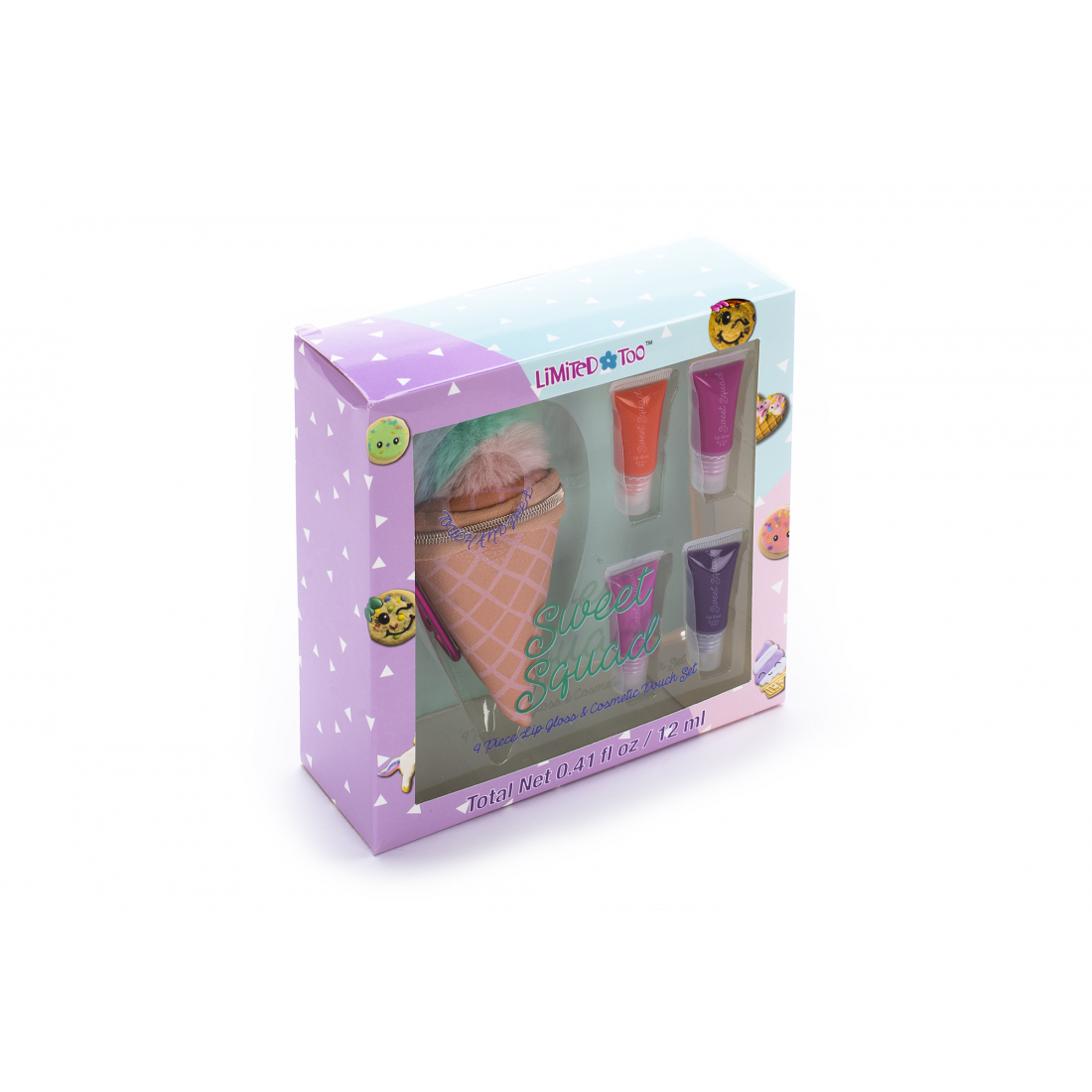  Lip Gloss, Make-up Pouch - 7 Units, 2 ml