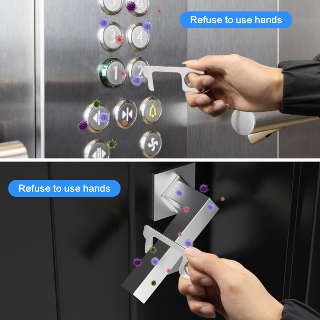 Keychain with hook opening