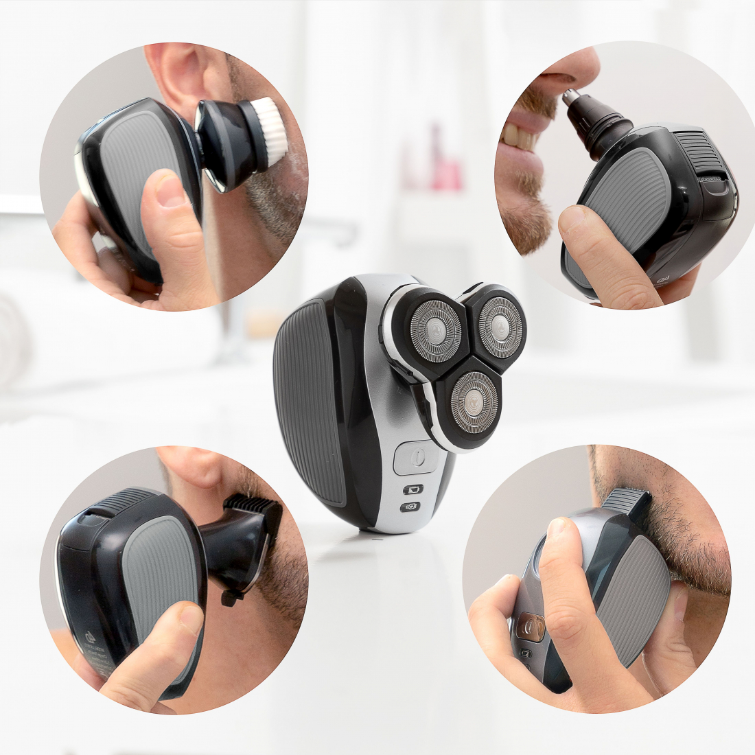 Rasoir Rechargeable Ergonomique Multifonction 5 En 1 Shavestyler