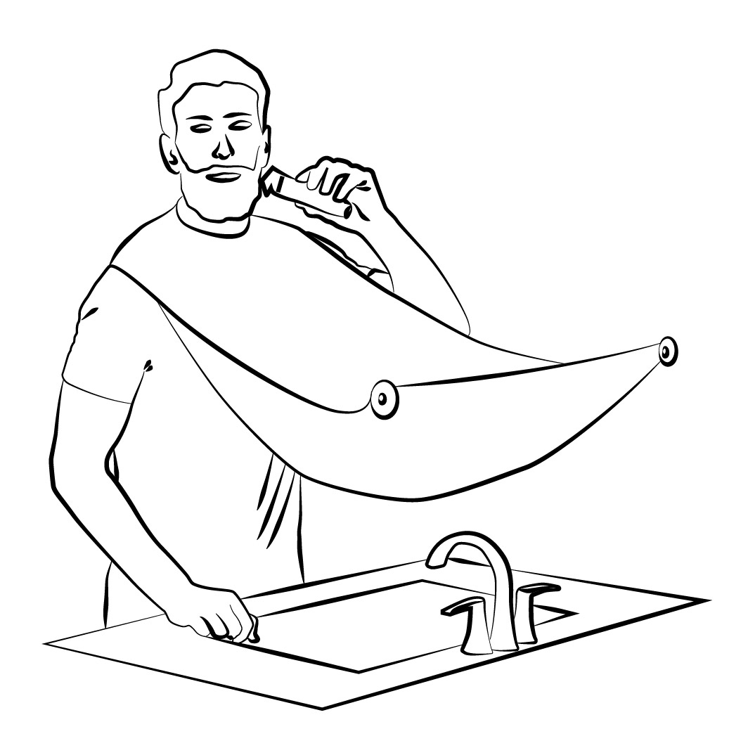 Beard-Trimming Bib