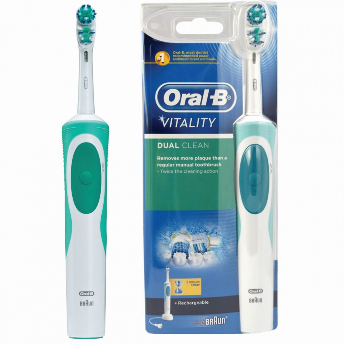 'Vitality Dual Clean' Dental Care Set - 14 Pieces