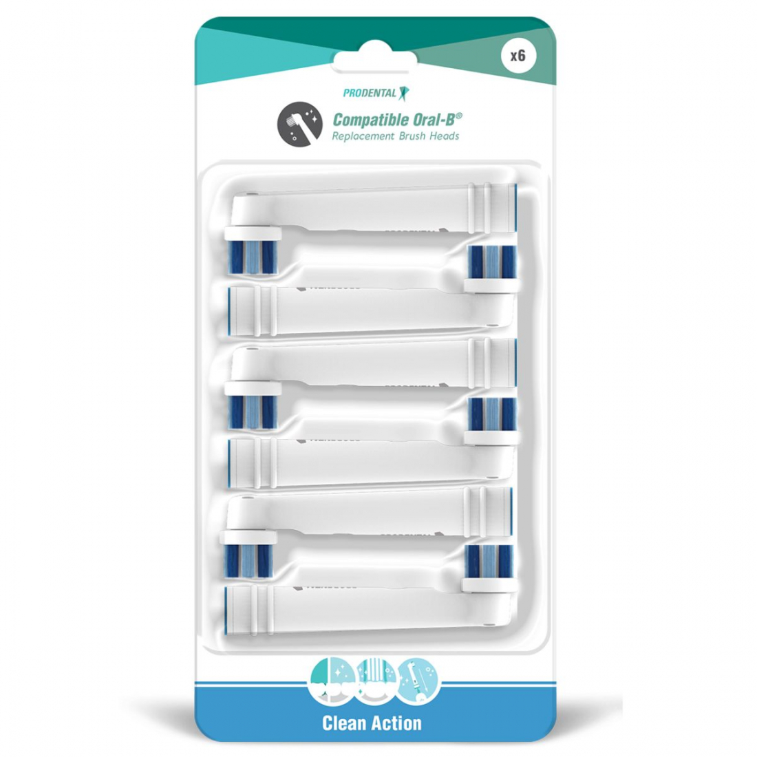 'Clean Action Rotary R-150' Electric Toothbrush Set - 7 Pieces