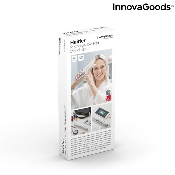 'Rechargeable w/ Power Bank' Hair Straightener