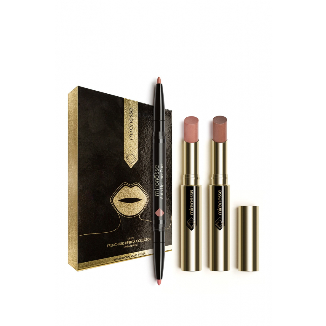 'French Kiss' 3 Pieces Set - Matte Natural