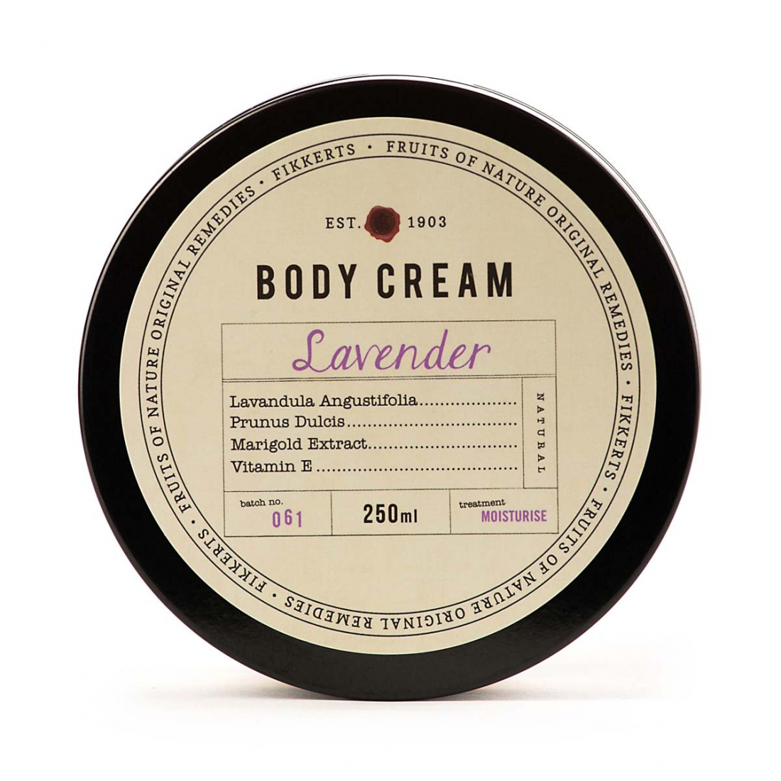 'Fruits of Nature' Body Cream - Lavender 250 ml