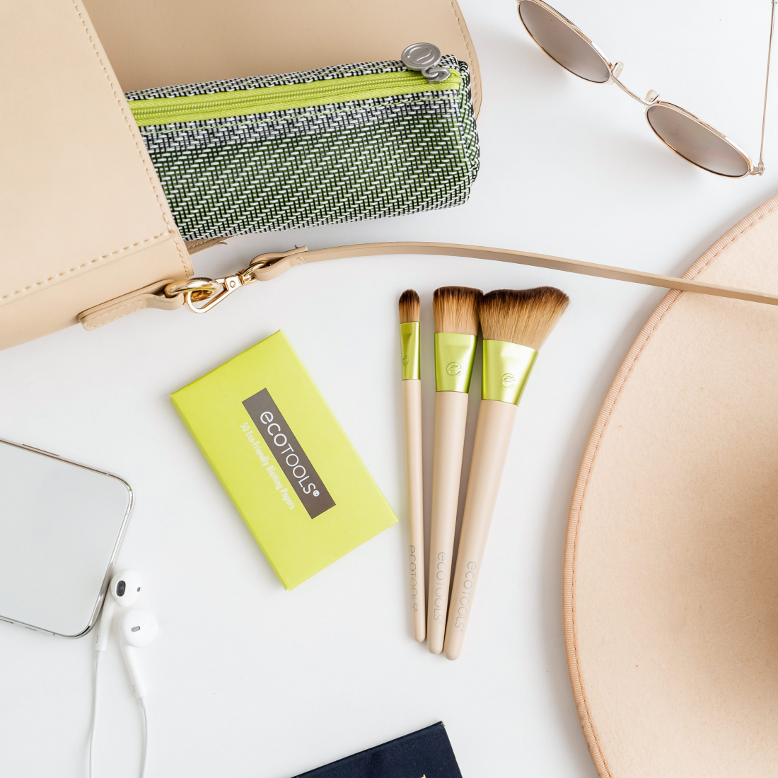 Set de pinceaux de maquillage 'Travel & Glow' - 5 Pièces