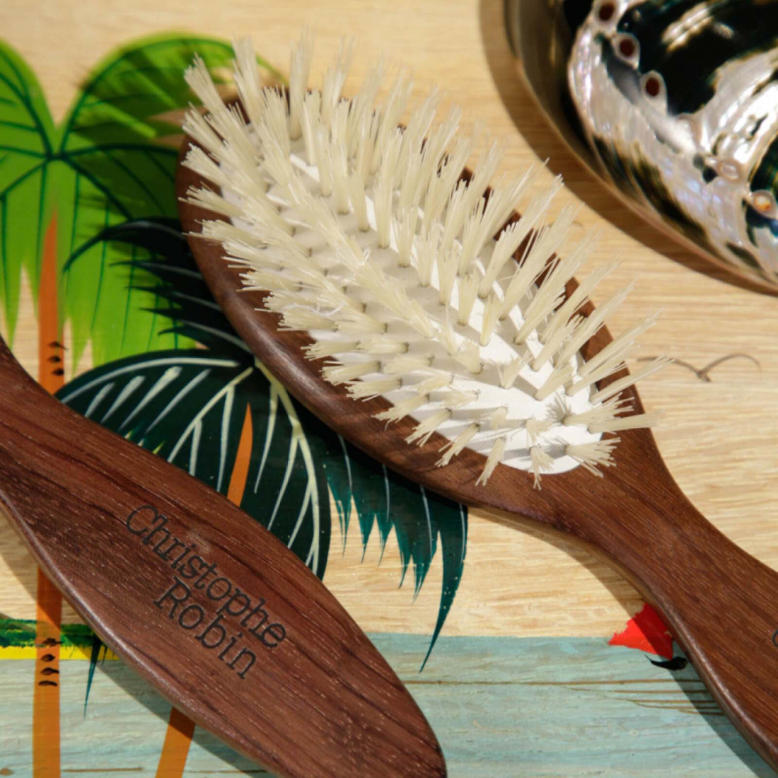 'Natural Boar Bristles Detangling' Hair Brush