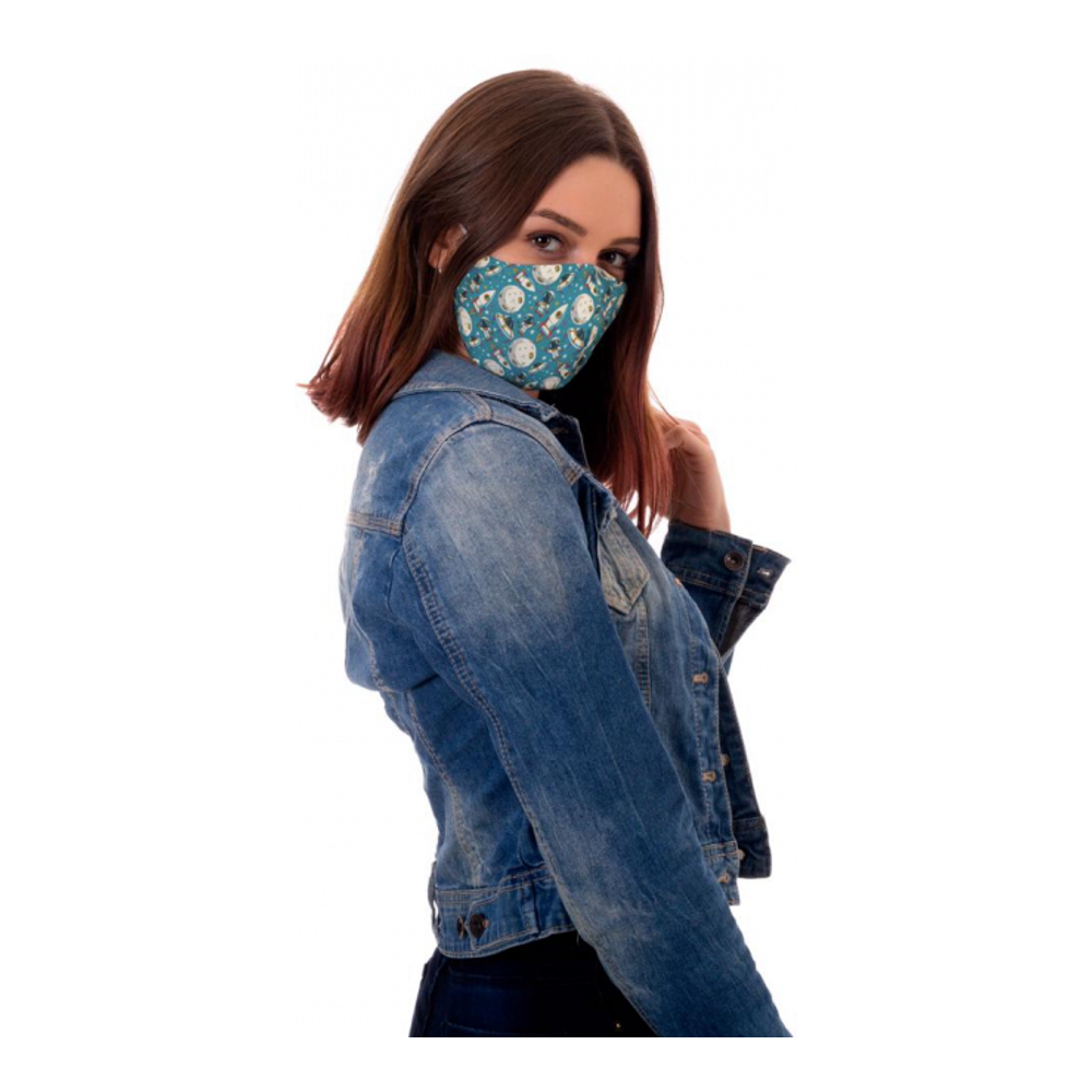'Kids Doodle' Protective Mask - Spaceship